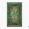 خرید قسطی |  فرش ابریشم ماشینی AJ1023 فیروزه‌‎ای سبز
