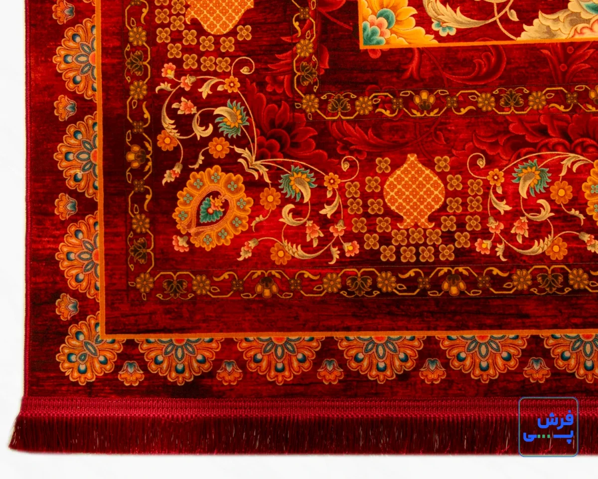 1038-6.webp خرید قسطی | فرش ابریشم ماشینی AJ1038 لاکی