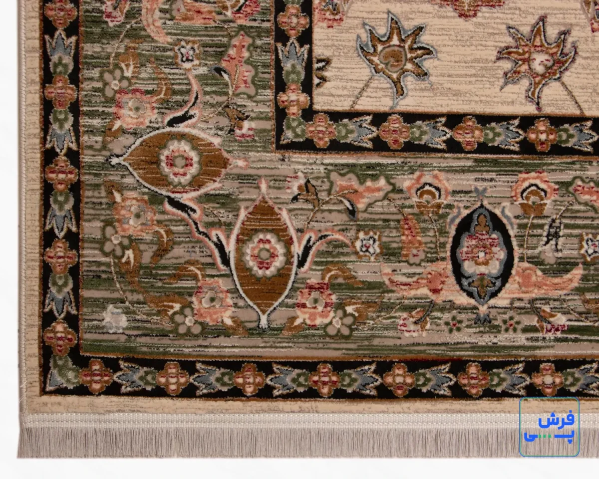 1794-6.webp خرید قسطی | فرش وینتیج 1794 نسکافهای حاشیه سبز