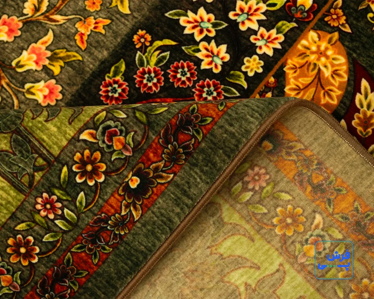 202730-8.webp خرید قسطی | فرش ابریشم ماشینی 202730 سبز