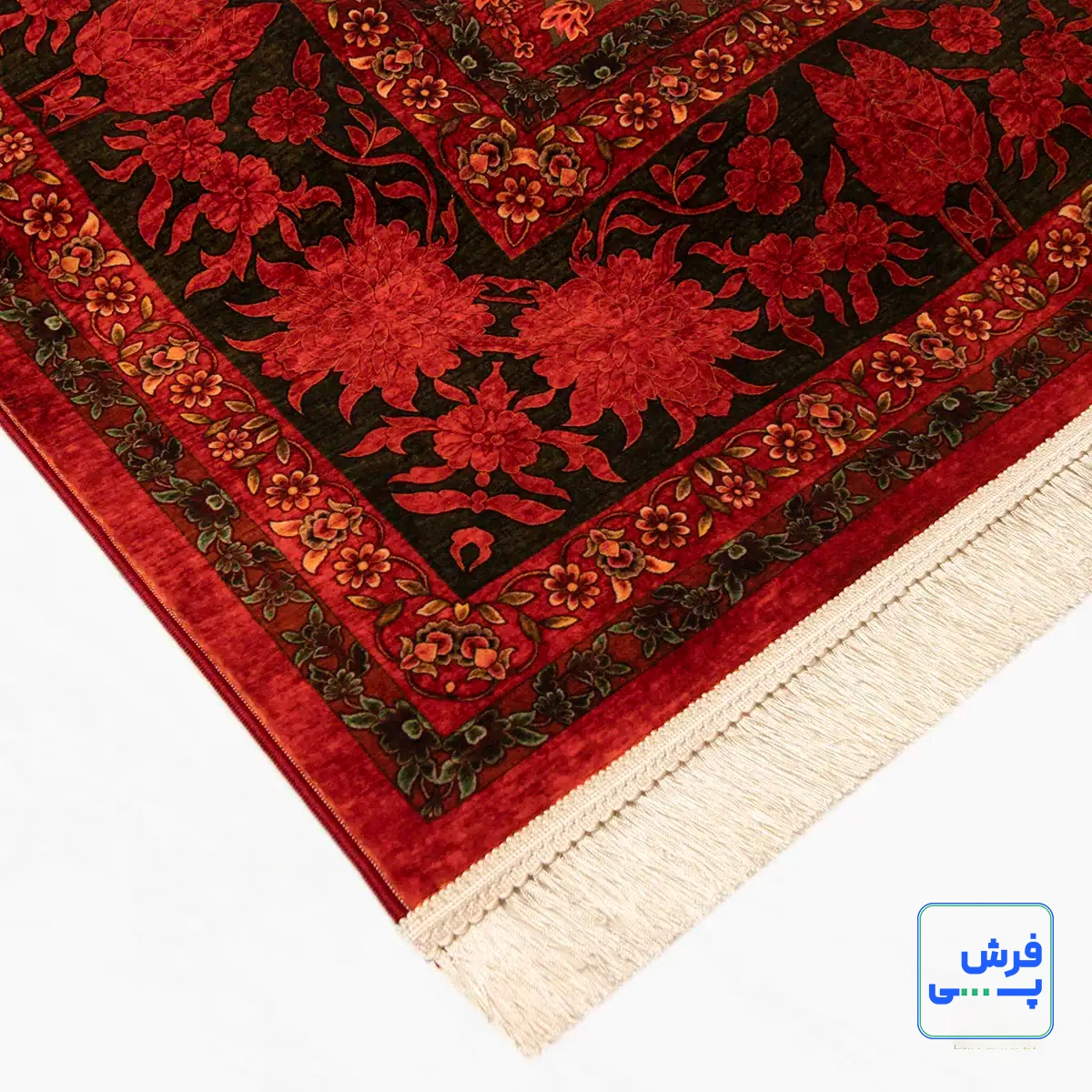 202733-11.webp خرید قسطی | فرش ابریشم ماشینی 202733 لاکی
