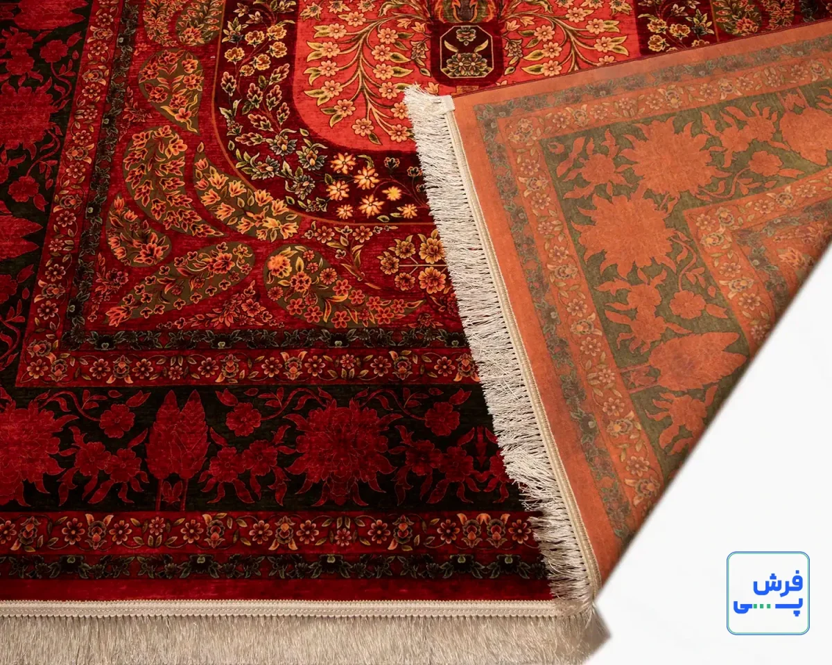 202733-9.webp خرید قسطی | فرش ابریشم ماشینی 202733 لاکی