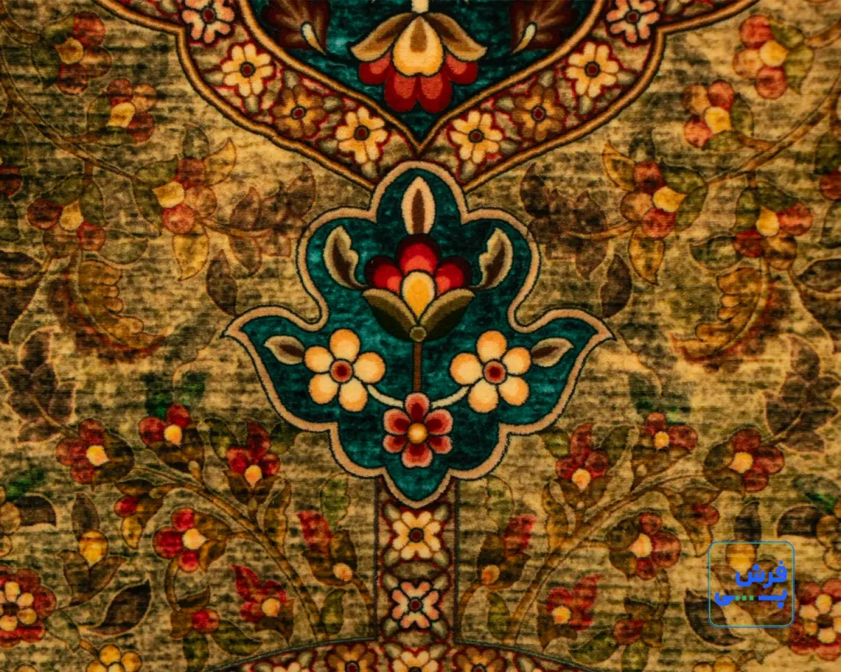 202740-4.webp خرید قسطی | فرش ابریشم ماشینی 202740 سبز