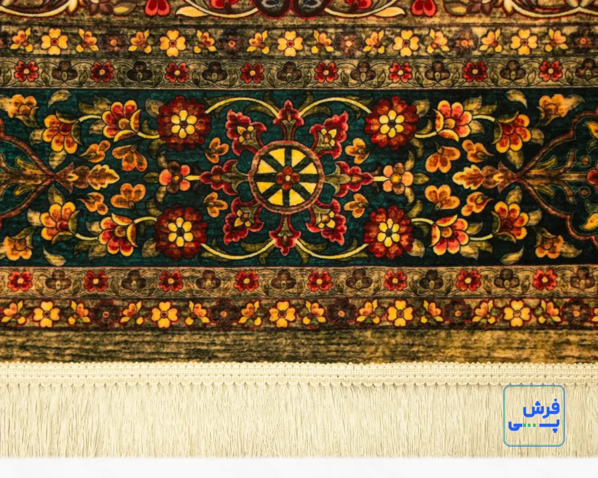 202740-5.webp خرید قسطی | فرش ابریشم ماشینی 202740 سبز