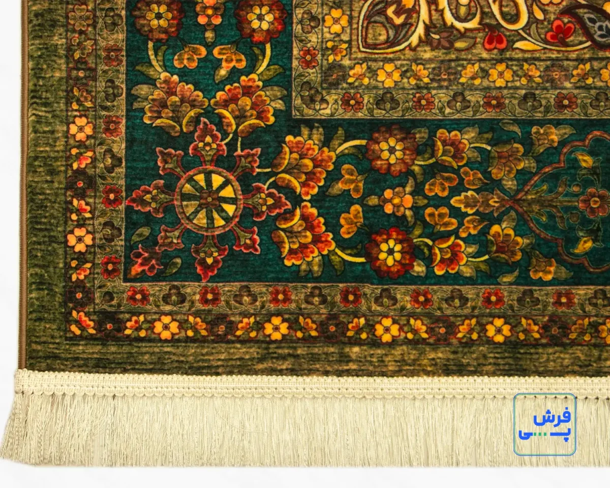 202740-6.webp خرید قسطی | فرش ابریشم ماشینی 202740 سبز
