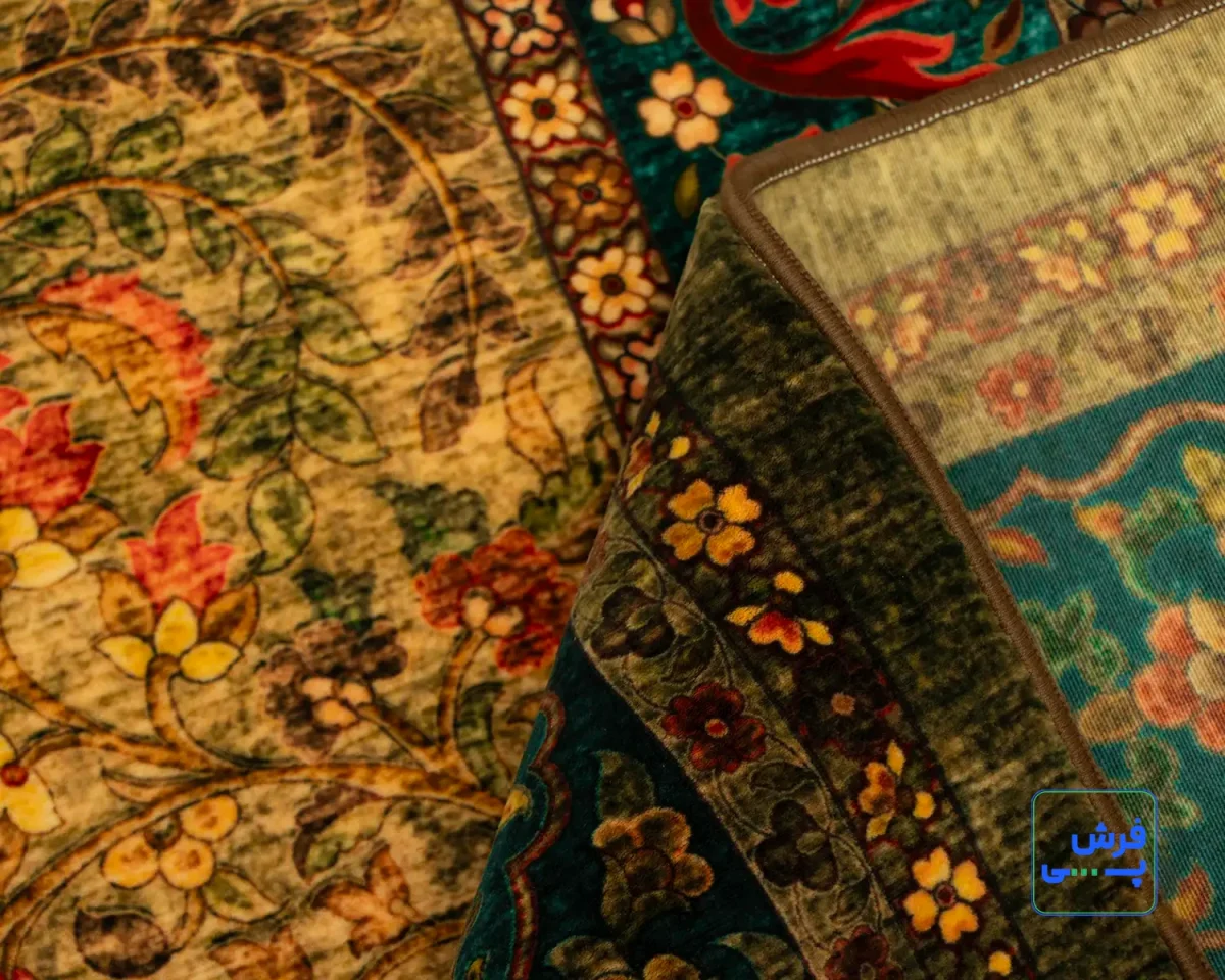 202740-8.webp خرید قسطی | فرش ابریشم ماشینی 202740 سبز