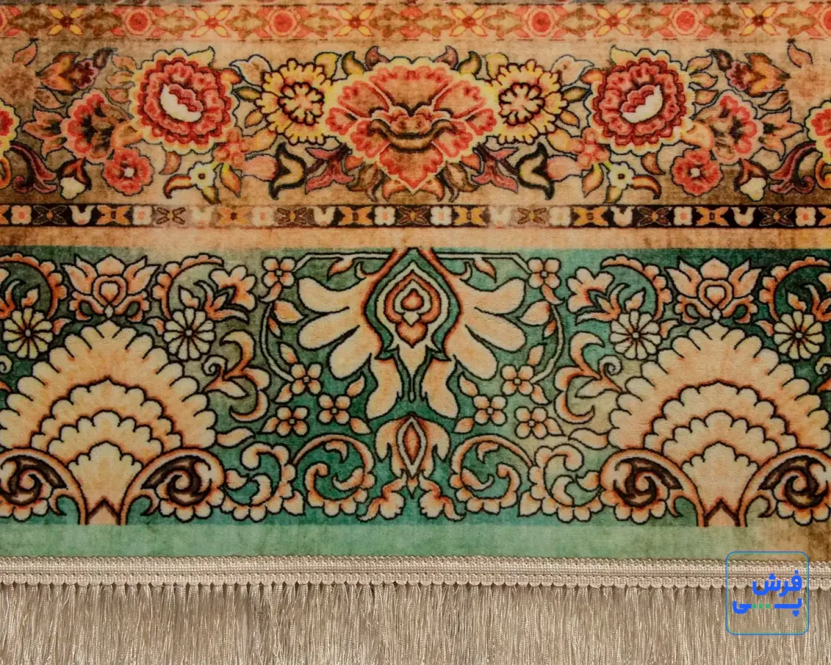 202780-5.webp خرید قسطی | فرش ابریشم ماشینی 202780 سبز آجری