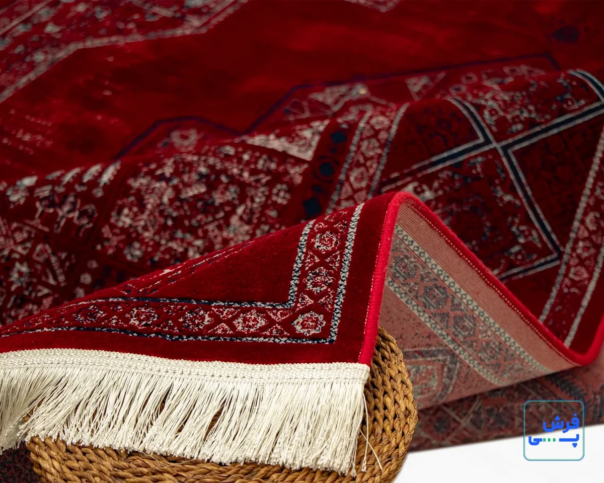 خرید قسطی |  فرش وینتیج 203 لاکی سرمه‌ای