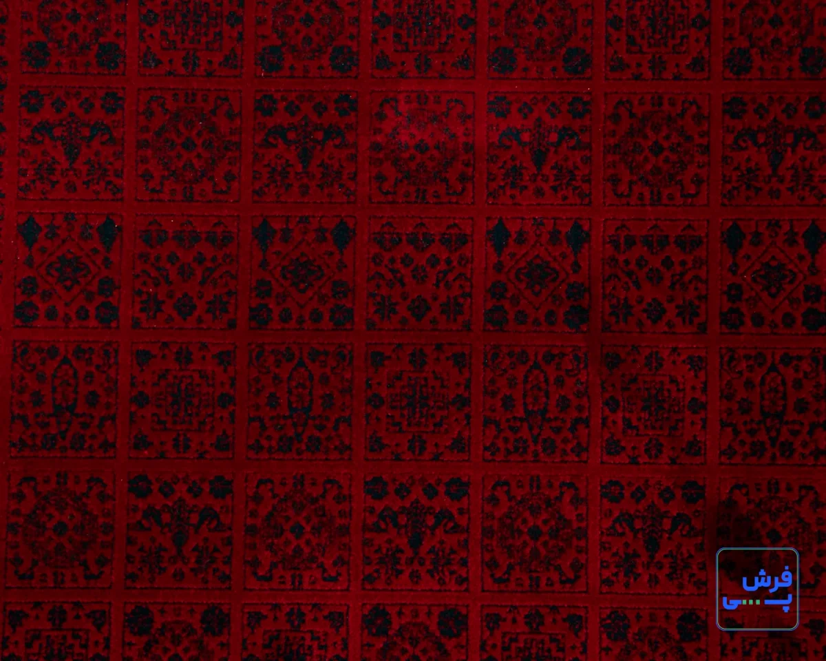 205-3.webp خرید قسطی | فرش وینتیج 205 لاکی سرمهای