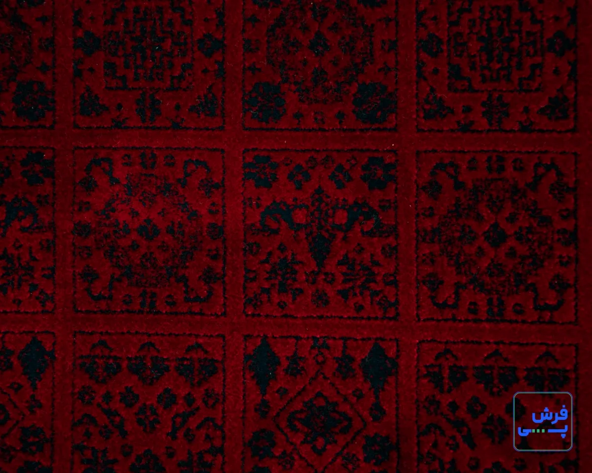 205-4.webp خرید قسطی | فرش وینتیج 205 لاکی سرمهای