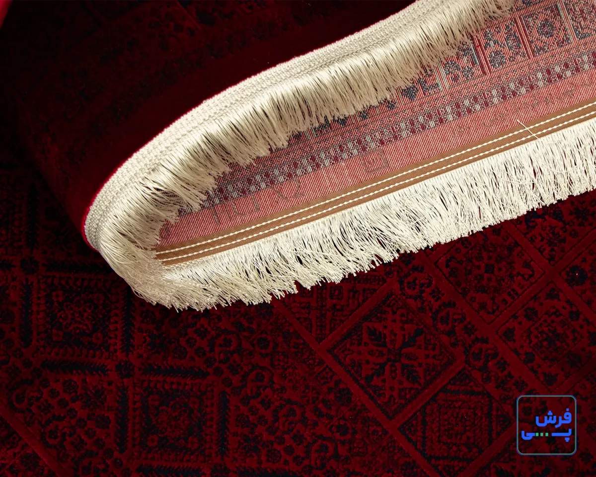 205-7.webp خرید قسطی | فرش وینتیج 205 لاکی سرمهای