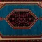 خرید قسطی |  فرش ابریشم ماشینی 210309 آبی مشکی