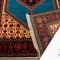 خرید قسطی |  فرش ابریشم ماشینی 210309 آبی مشکی