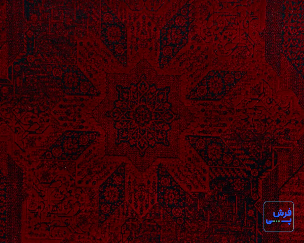 211-4.webp خرید قسطی | فرش وینتیج 211 لاکی سرمهای