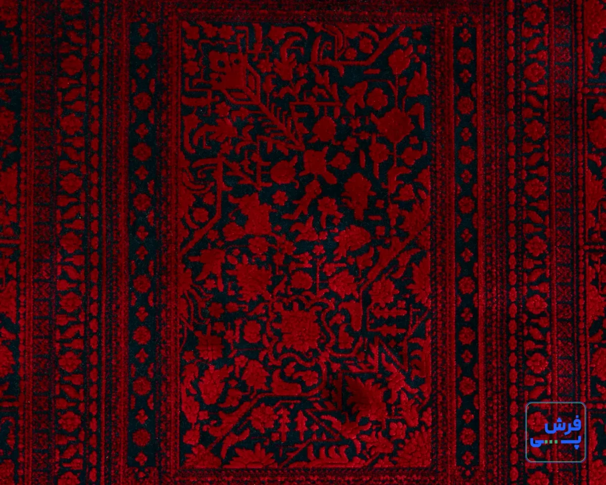 خرید قسطی |  فرش وینتیج 212 لاکی سرمه‌ای