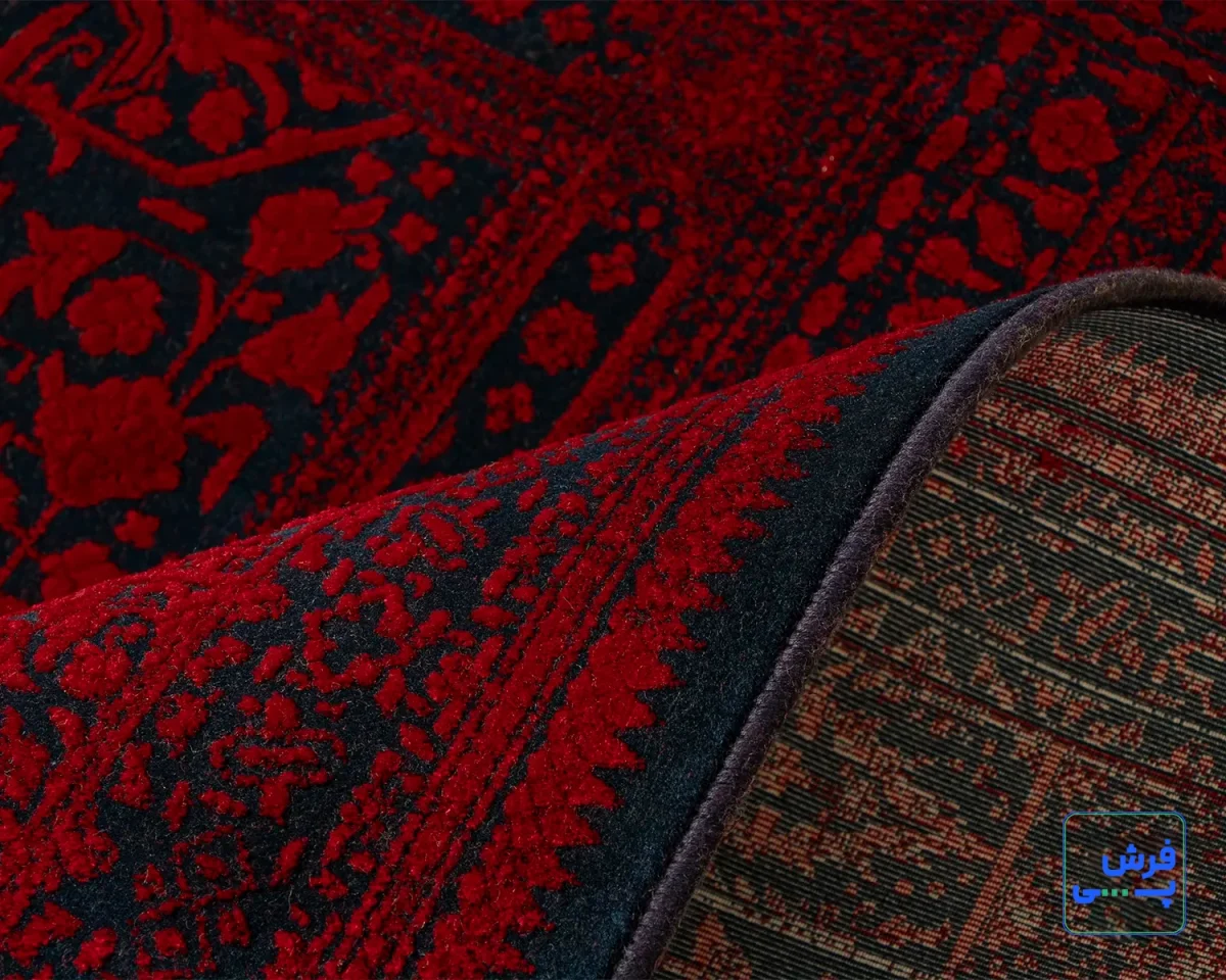 خرید قسطی |  فرش وینتیج 212 لاکی سرمه‌ای