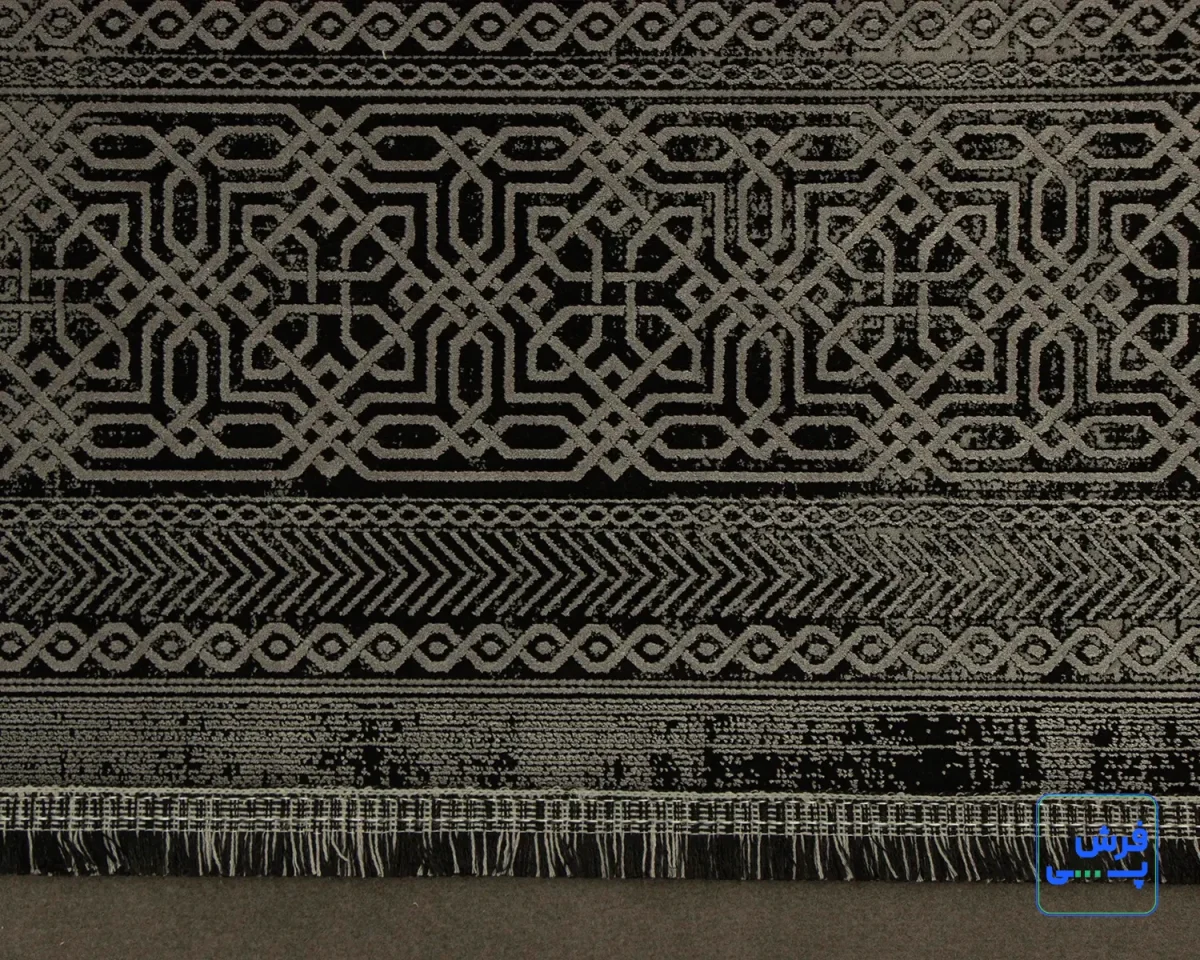 21652-5.webp خرید قسطی | فرش وینتیج 21652 مشکی طوسی