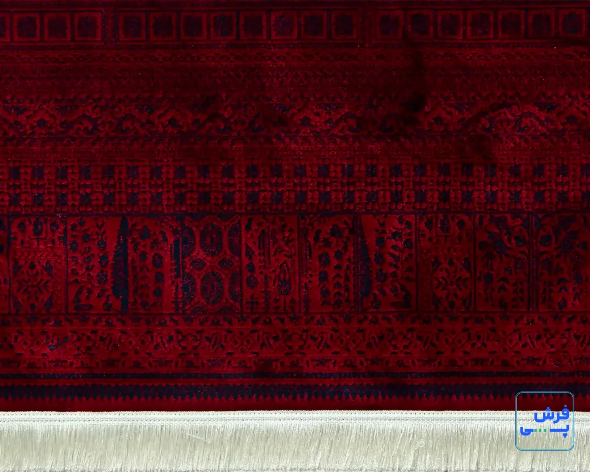 218-5.webp خرید قسطی | فرش وینتیج 218 لاکی سرمهای