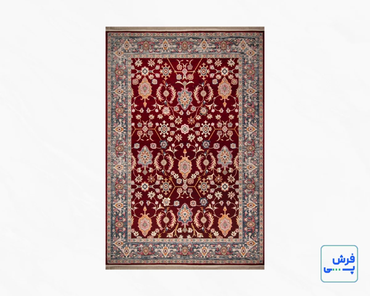 219-1.webp خرید قسطی | فرش وینتیج 219 لاکی حاشیه آبی