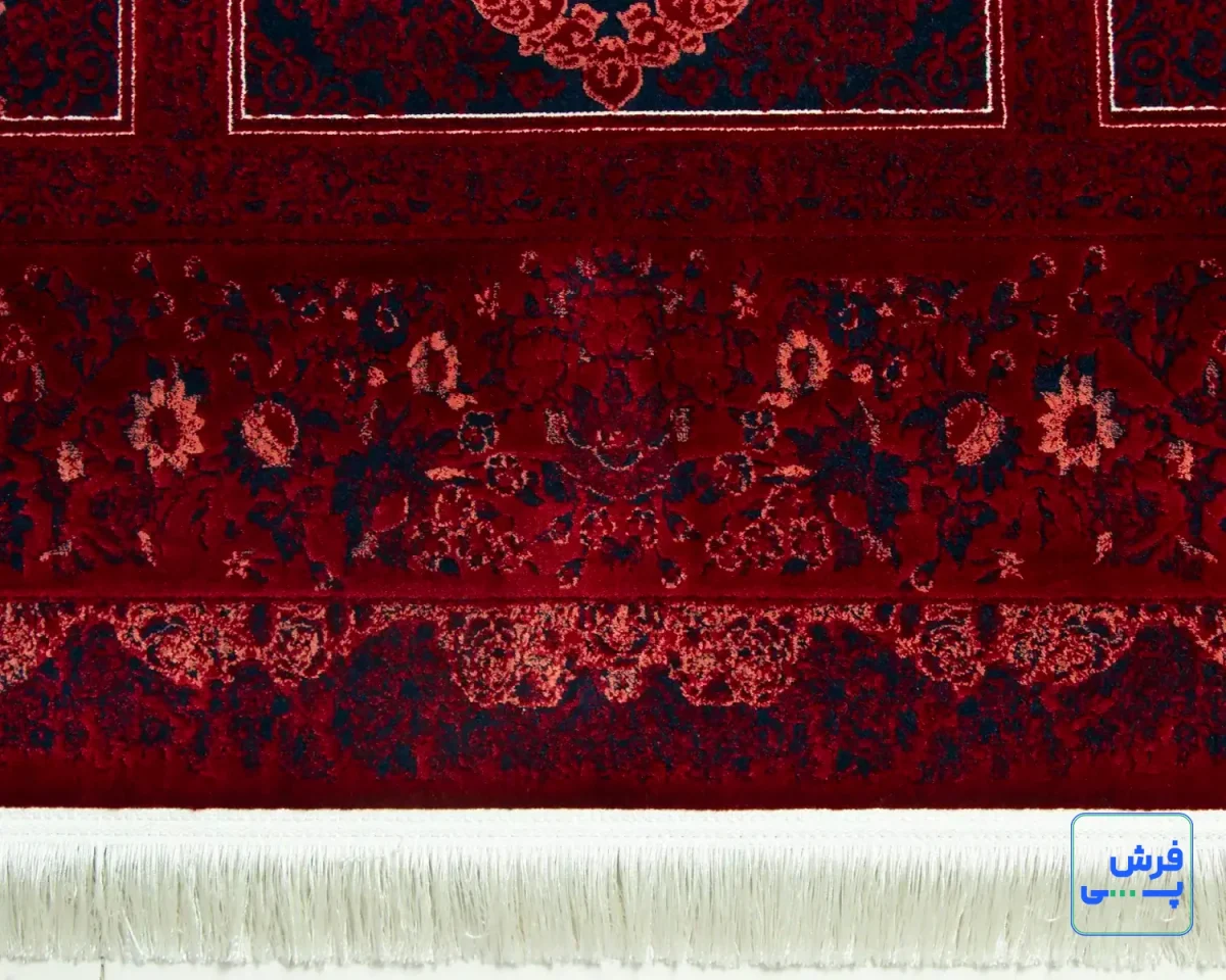 221-4.webp خرید قسطی | فرش وینتیج 221 لاکی سرمهای