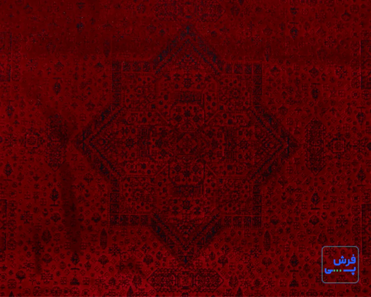 خرید قسطی |  فرش وینتیج 227 لاکی سرمه‌ای