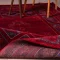خرید قسطی |  فرش وینتیج کتیبه lsk قرمز سورمه ای