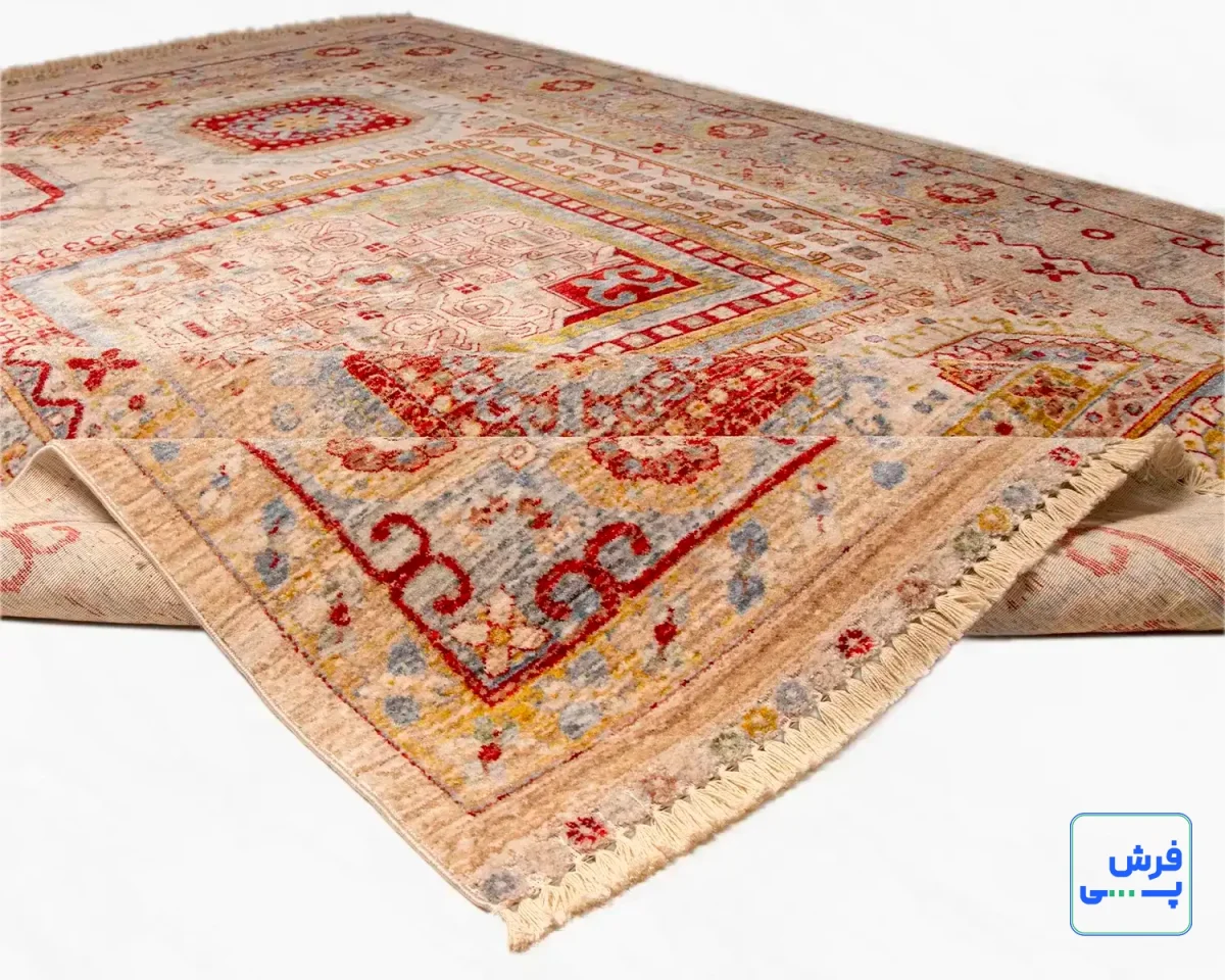 30153-2.webp خرید قسطی | فرش وینتیج 30153 کرم نسکافه ای