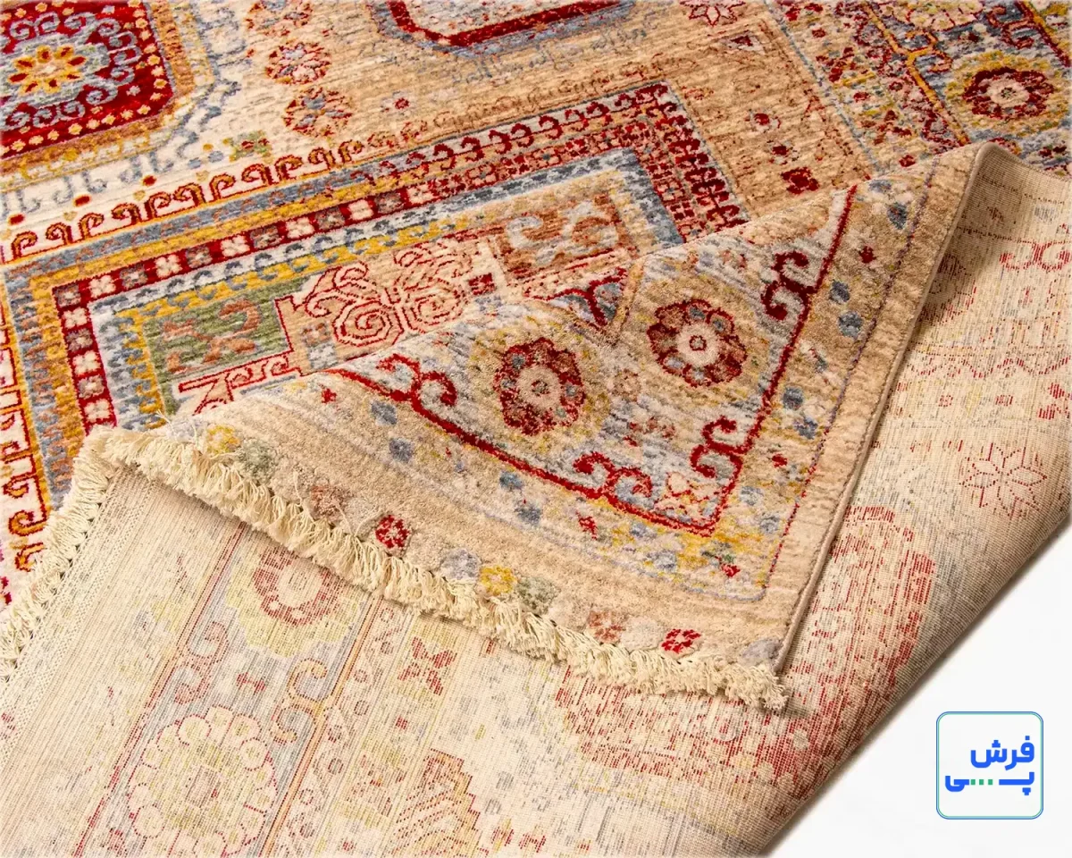 30153-5.webp خرید قسطی | فرش وینتیج 30153 کرم نسکافه ای