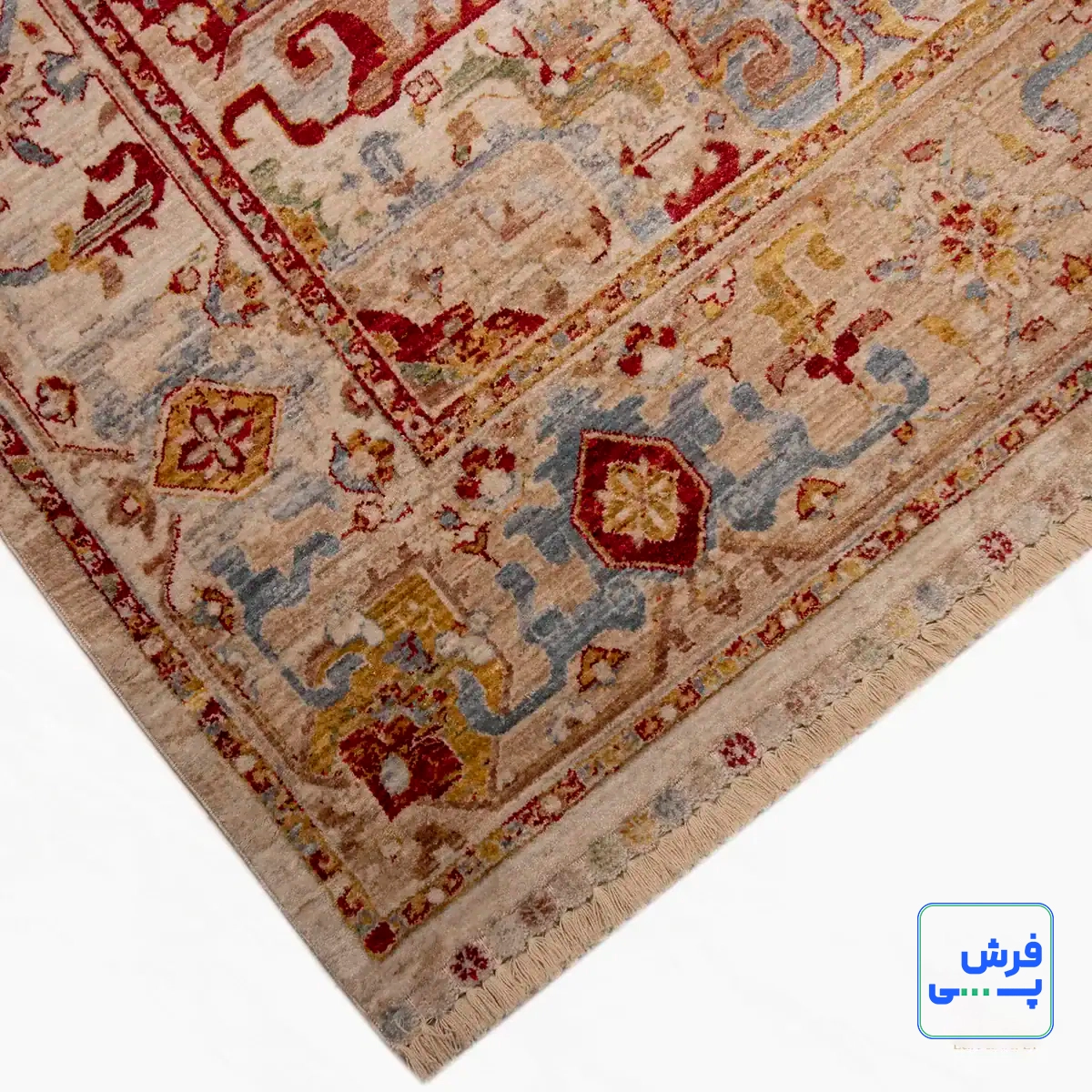 30187-3.webp خرید قسطی | فرش وینتیج 30187 کرم نسکافهای