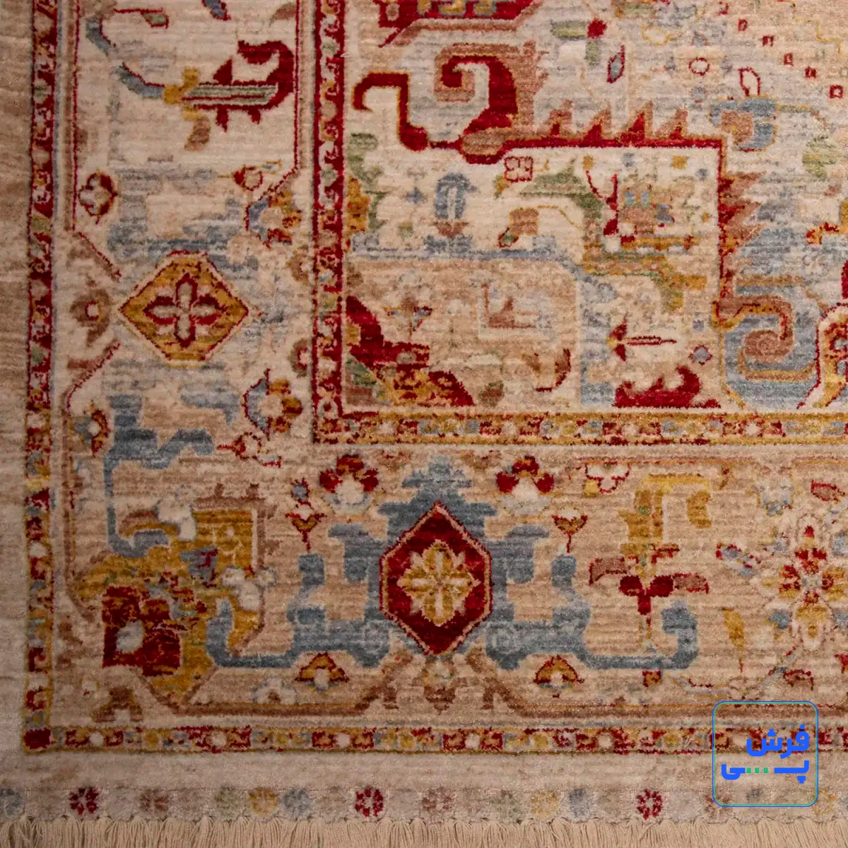 30187-5.webp خرید قسطی | فرش وینتیج 30187 کرم نسکافهای