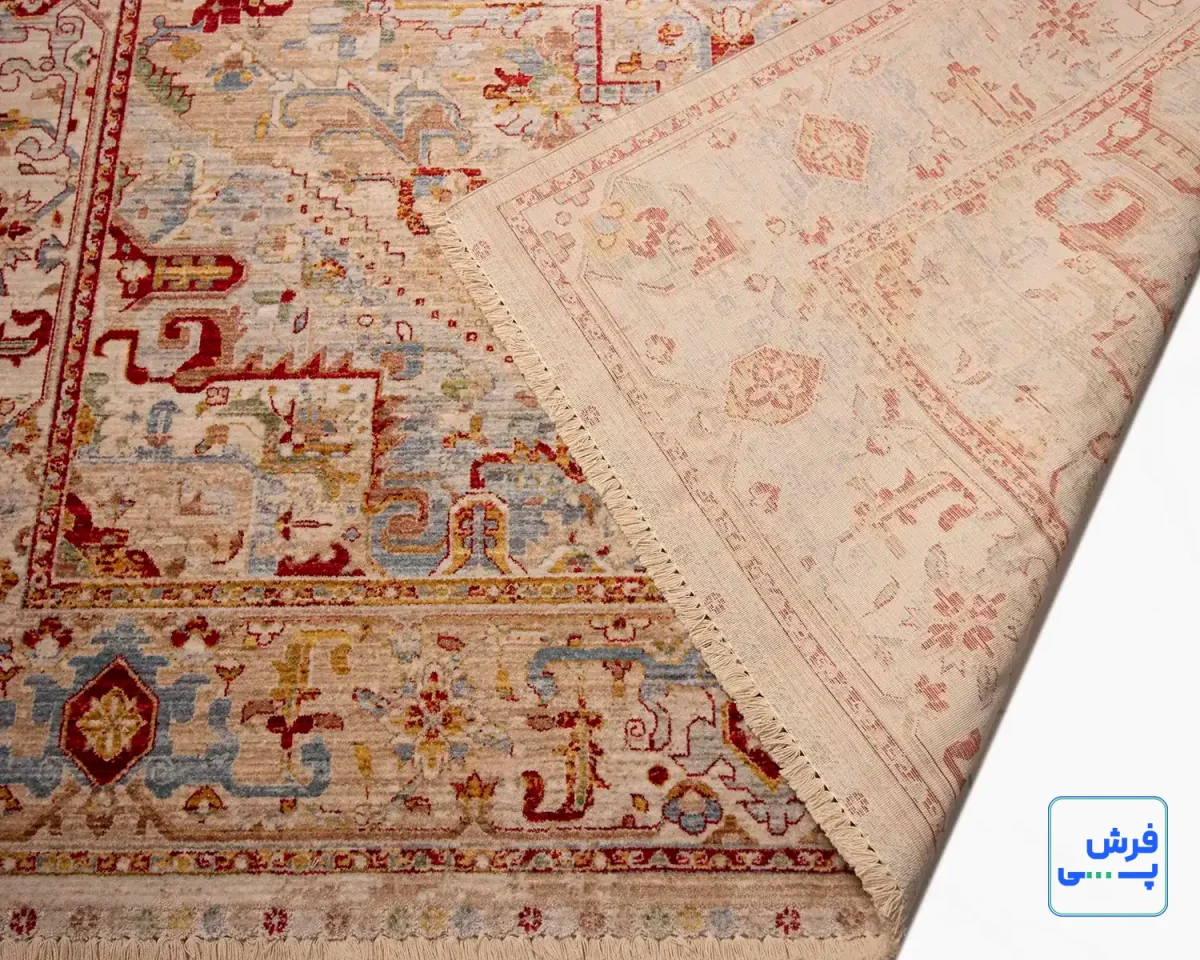 30187-9.webp خرید قسطی | فرش وینتیج 30187 کرم نسکافهای