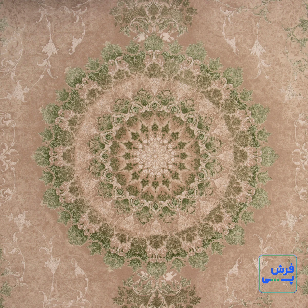 خرید قسطی |  فرش وینتیج 3030 کرم سبز
