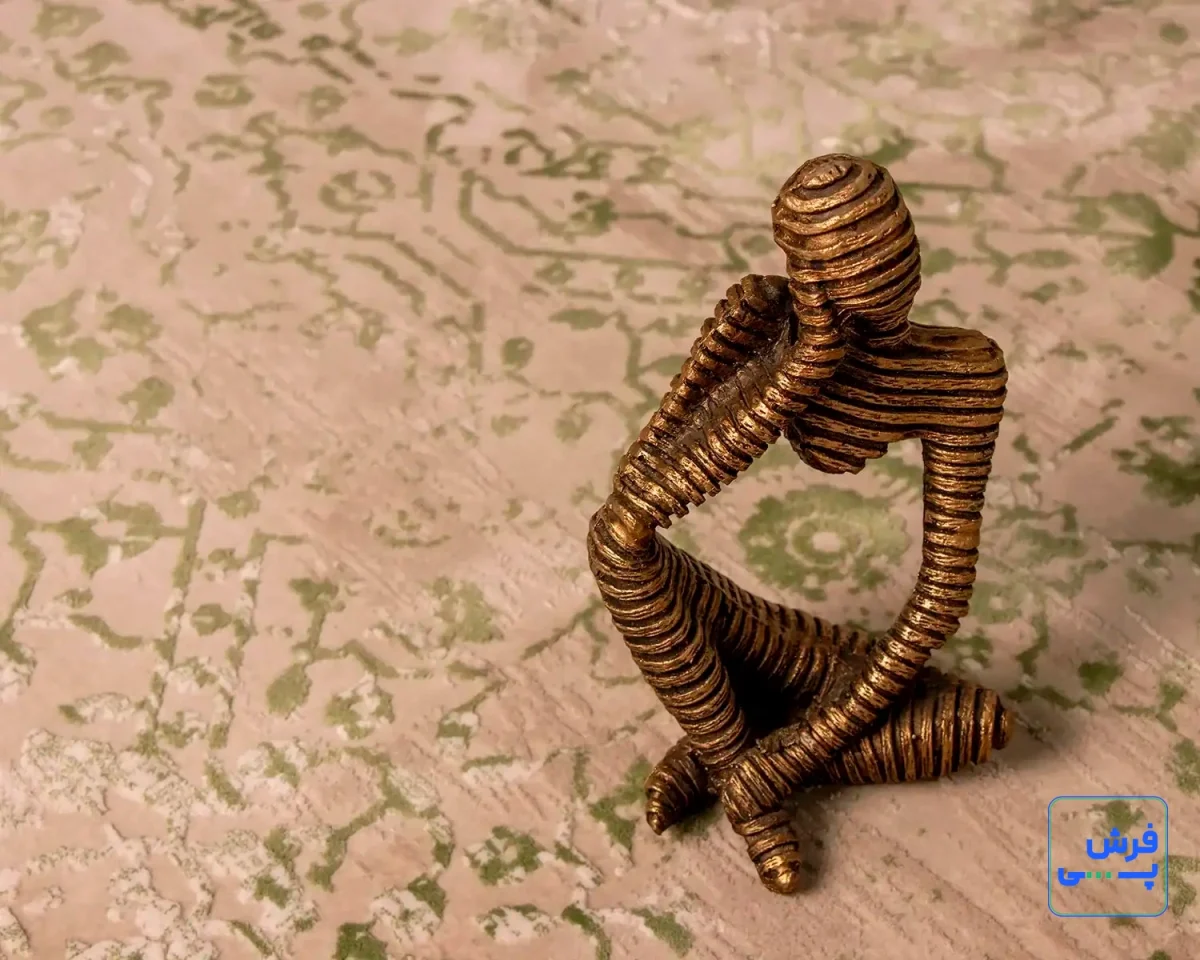 3050-3.webp خرید قسطی | فرش وینتیج 3050 کرم سبز