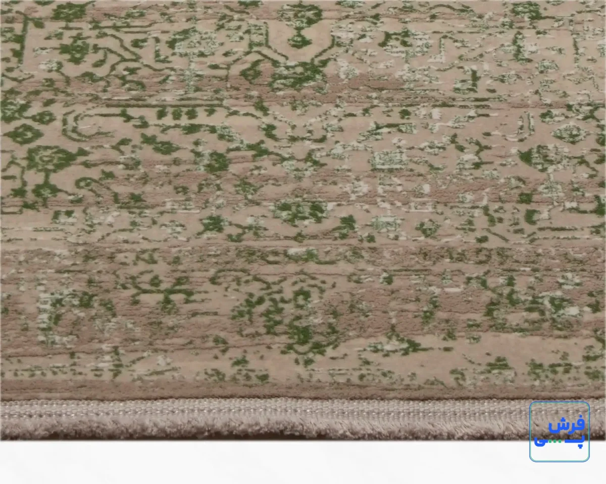 3050-6-1.webp خرید قسطی | فرش کناره وینتیج 3050 کرم سبز