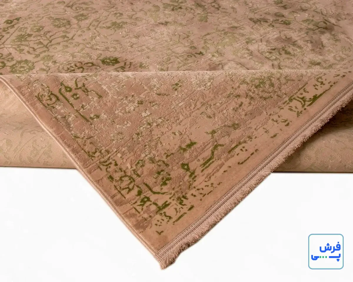 3050-6.webp خرید قسطی | فرش وینتیج 3050 کرم سبز