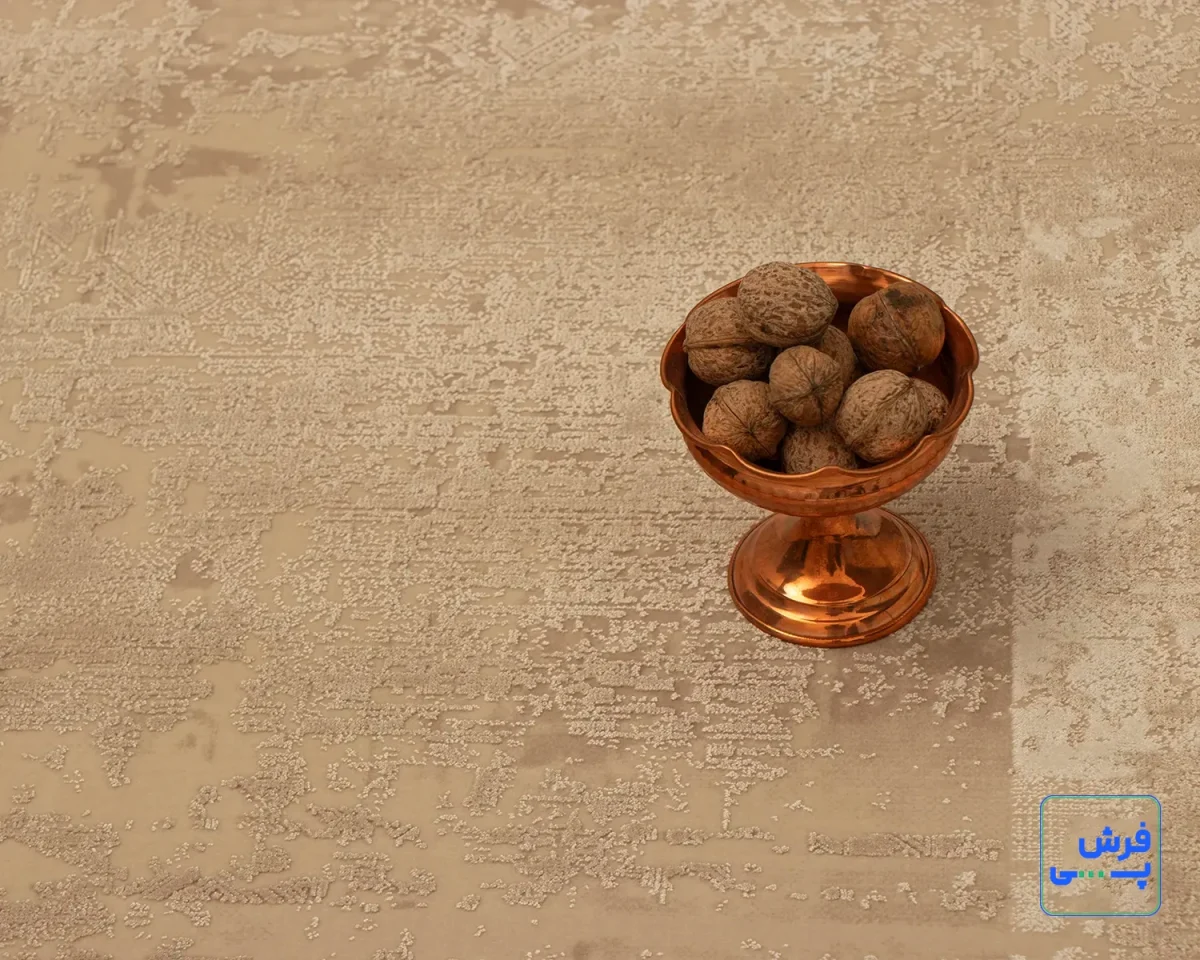 خرید قسطی |  فرش وینتیج 3142 کرم نسکافه‌ای