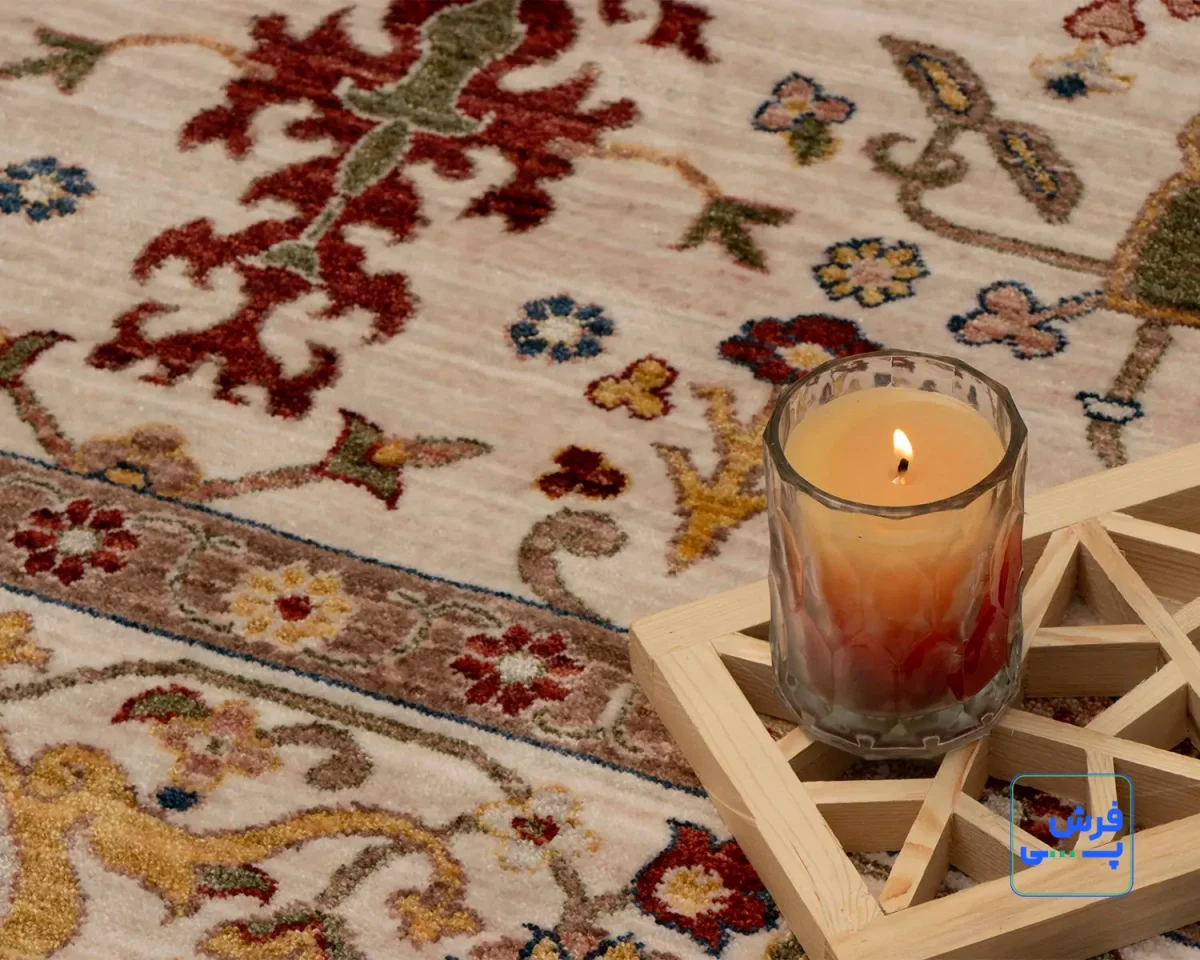 خرید قسطی |  فرش وینتیج 40116 کرم حاشیه کرم