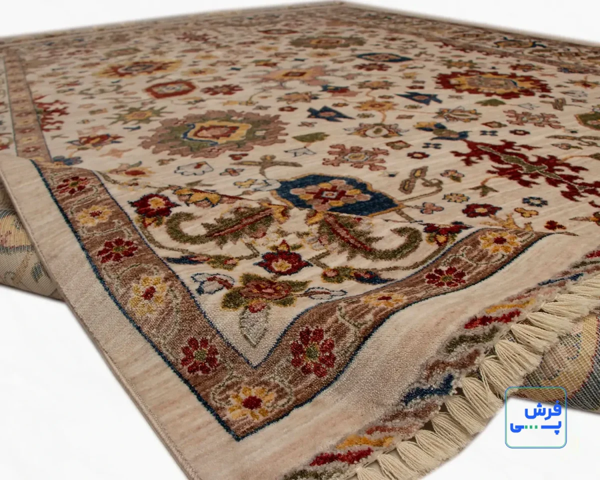 خرید قسطی |  فرش وینتیج 40116 کرم حاشیه کرم