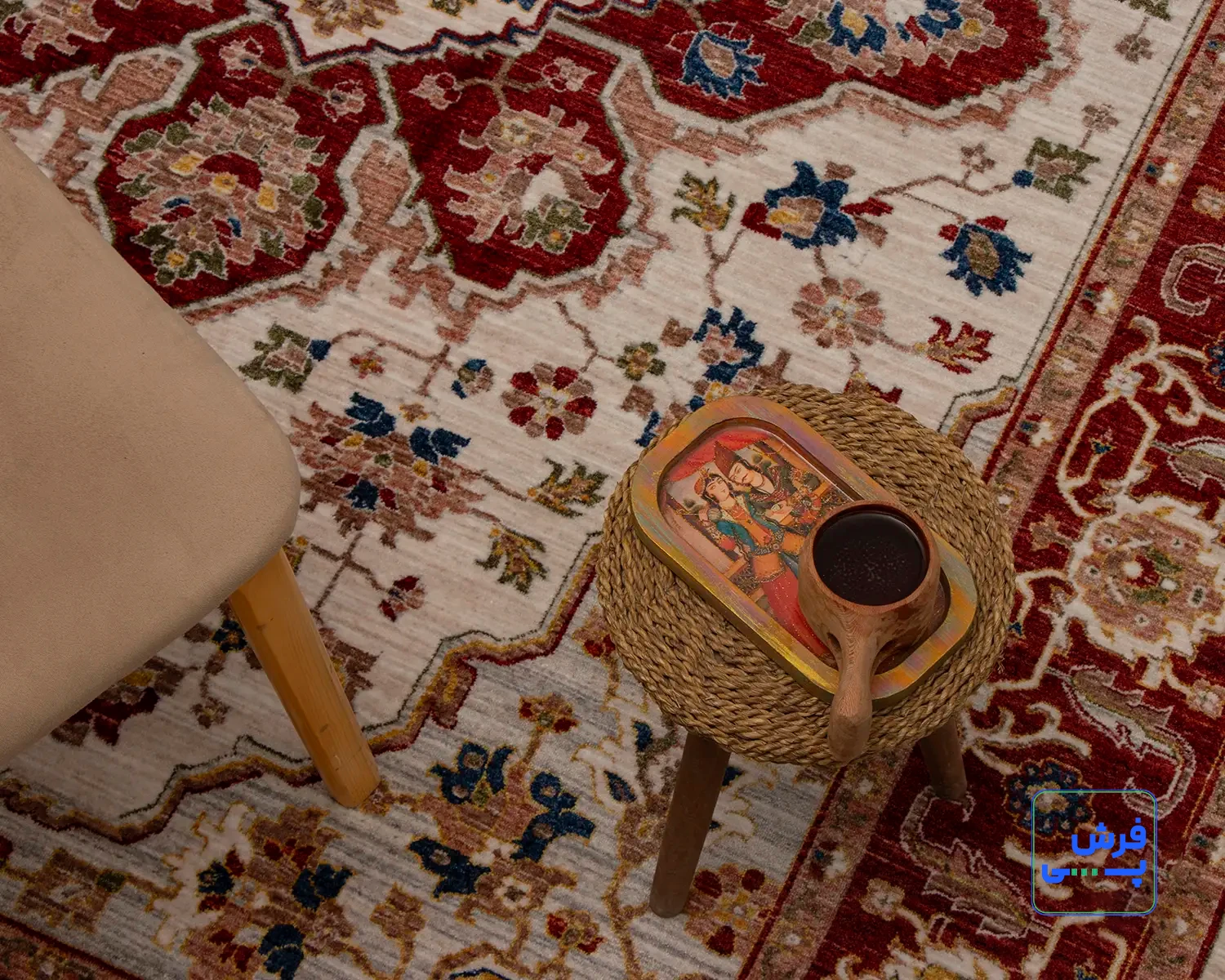 4013-10.webp خرید قسطی | فرش وینتیج 4013 کرم لاکی