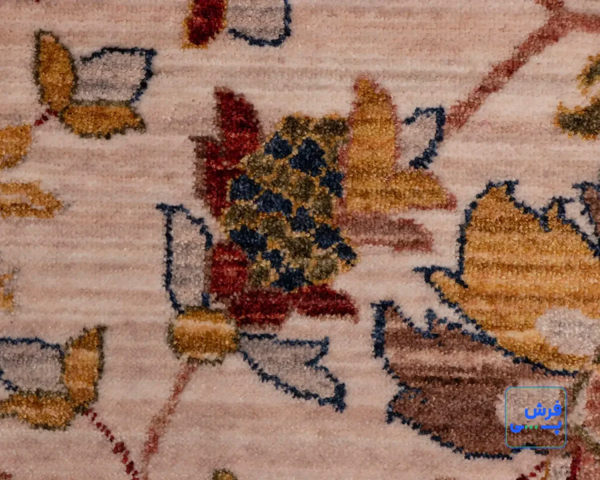 خرید قسطی |  فرش وینتیج 40200 کرم حاشیه سبز
