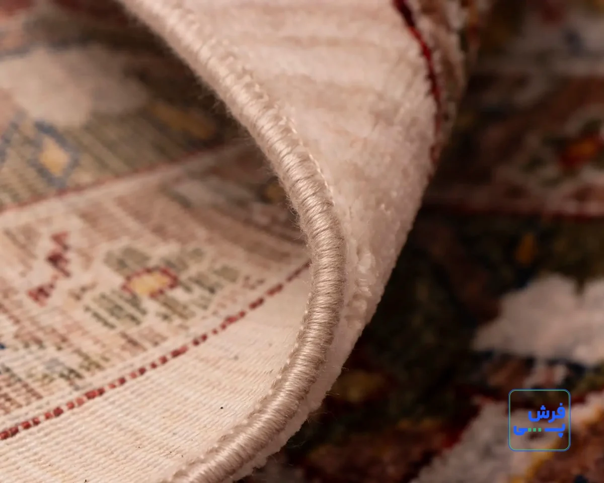 خرید قسطی |  فرش وینتیج 40200 کرم حاشیه سبز