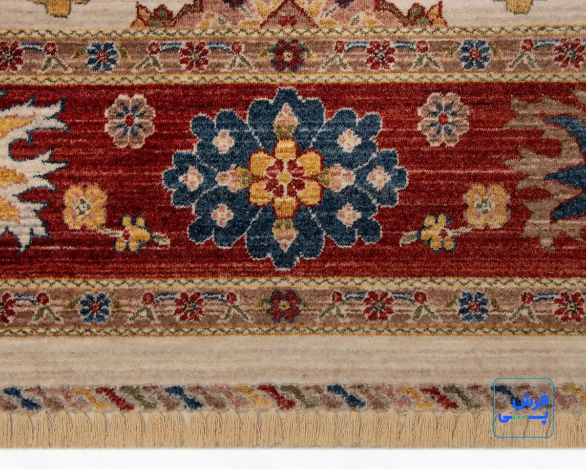 خرید قسطی |  فرش وینتیج 4040 کرم حاشیه لاکی