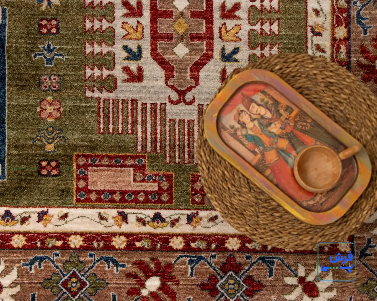 4076-10.webp خرید قسطی | فرش وینتیج 4076 سبز