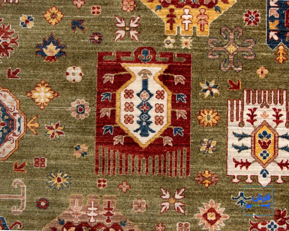 4076-3.webp خرید قسطی | فرش وینتیج 4076 سبز