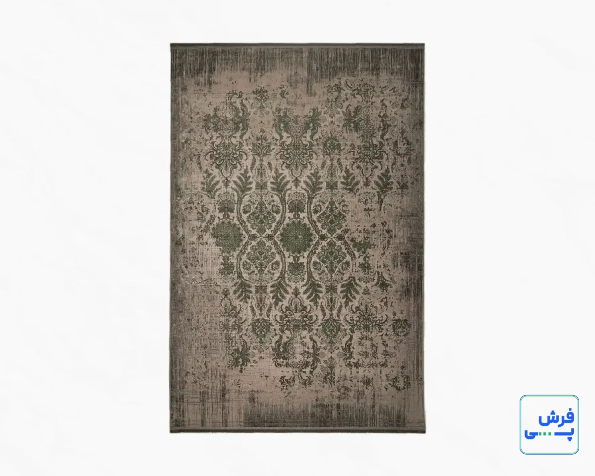 خرید قسطی |  فرش وینتیج 49923 طوسی سبز