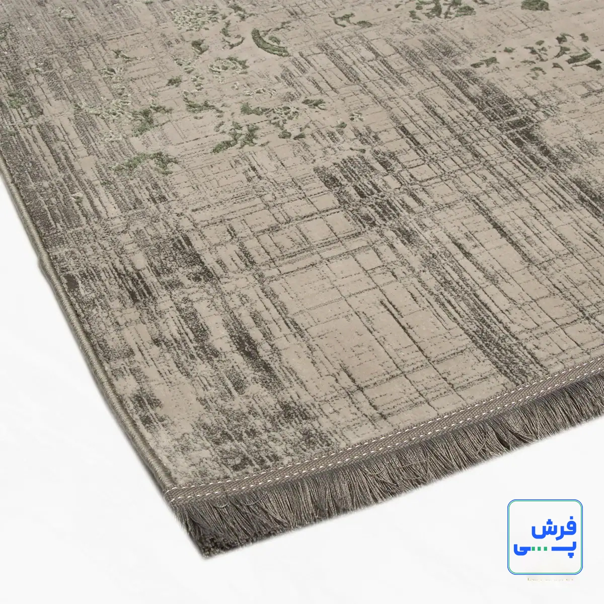خرید قسطی |  فرش وینتیج 49923 طوسی سبز