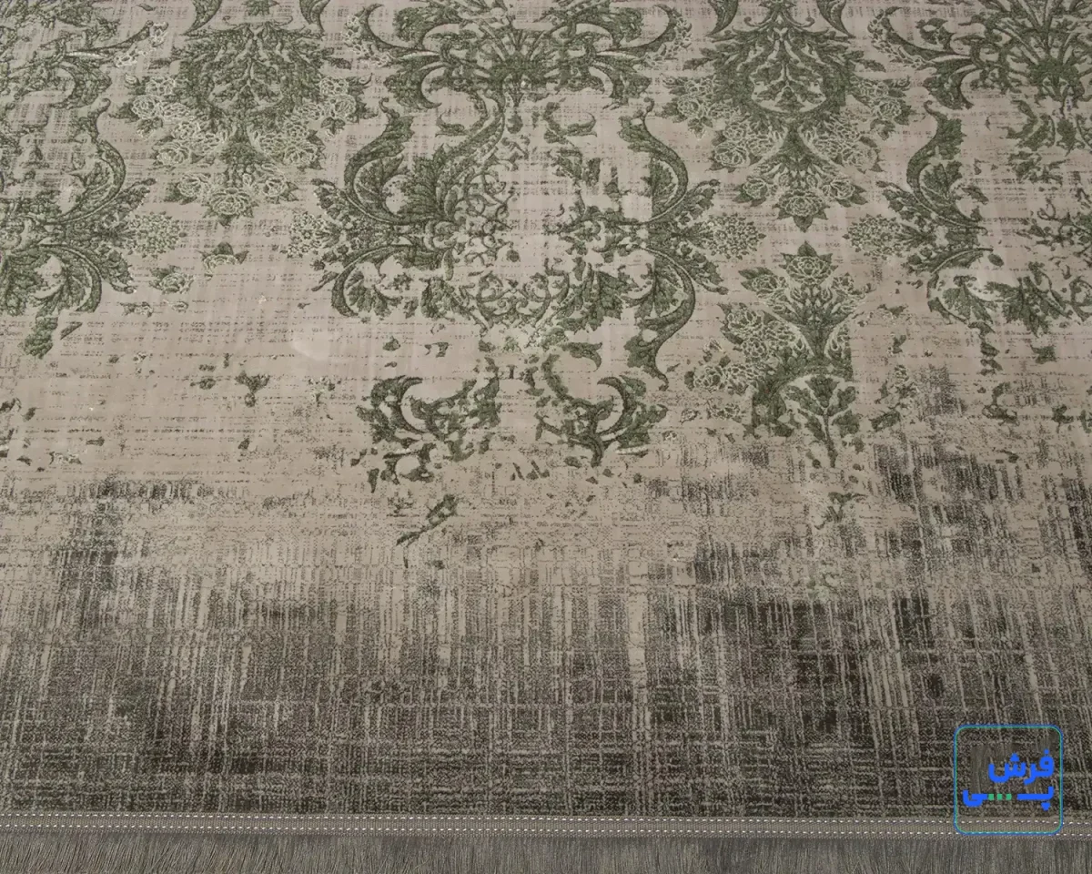خرید قسطی |  فرش وینتیج 49923 طوسی سبز