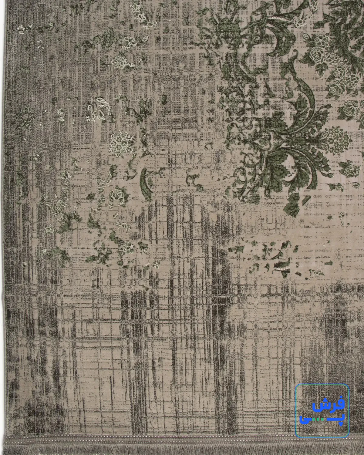 خرید قسطی |  فرش وینتیج 49923 طوسی سبز