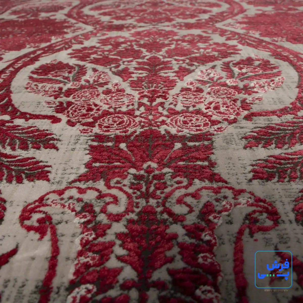 خرید قسطی |  فرش وینتیج 49926 طوسی قرمز