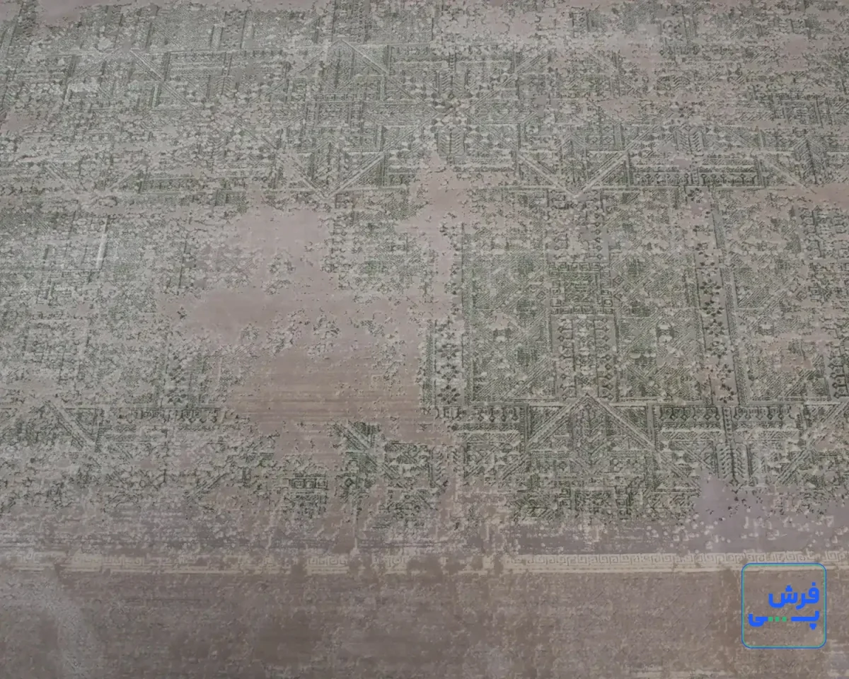 خرید قسطی |  فرش وینتیج 49928 طوسی سبز
